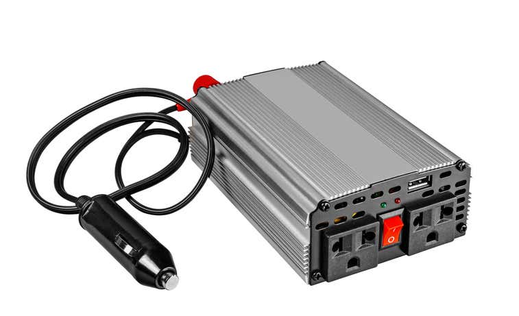 A power inverter in a white background 白色背景中的电源逆变器