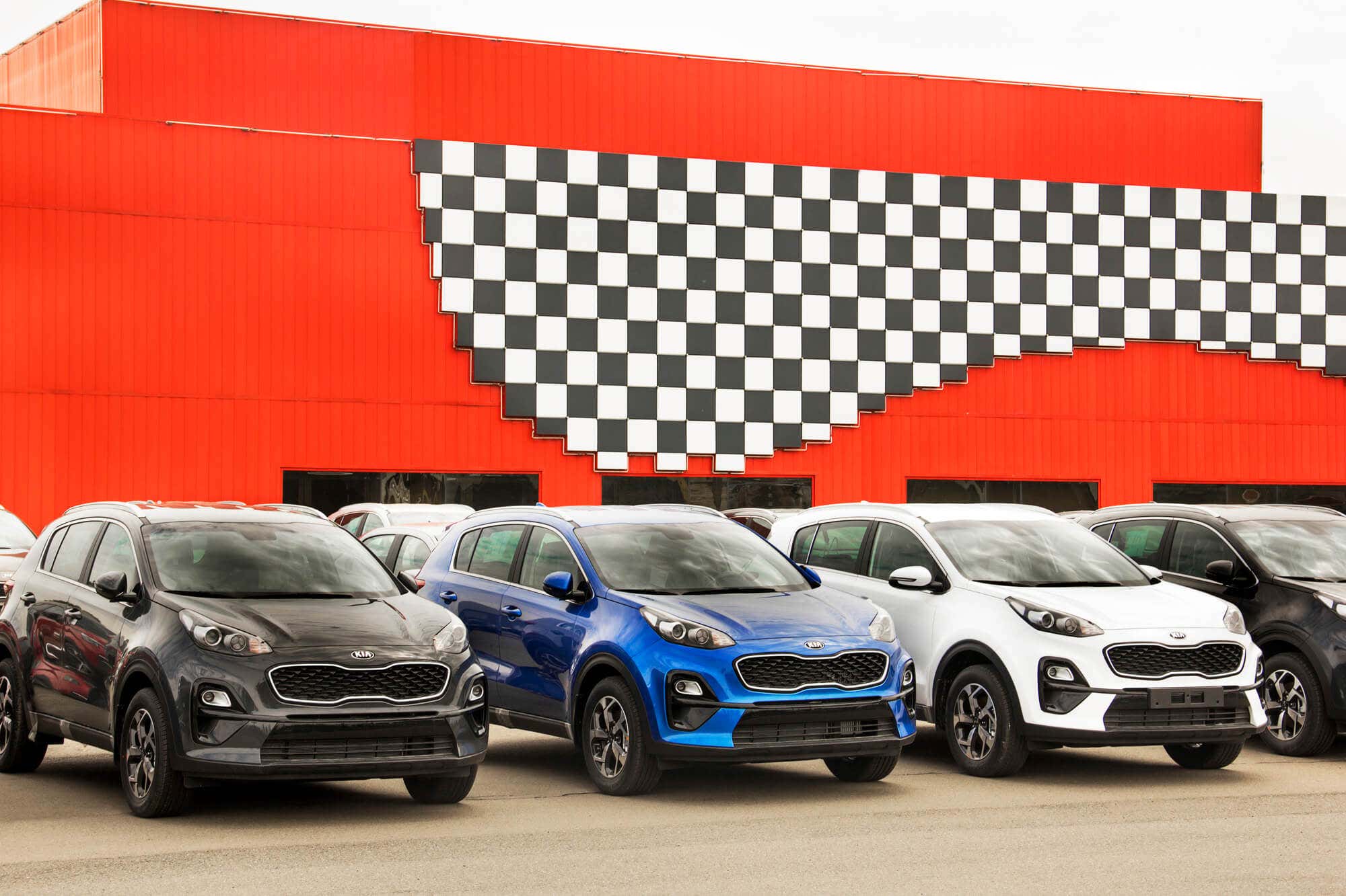Kia Sportage Model in different colors 起亚狮跑模型的不同颜色