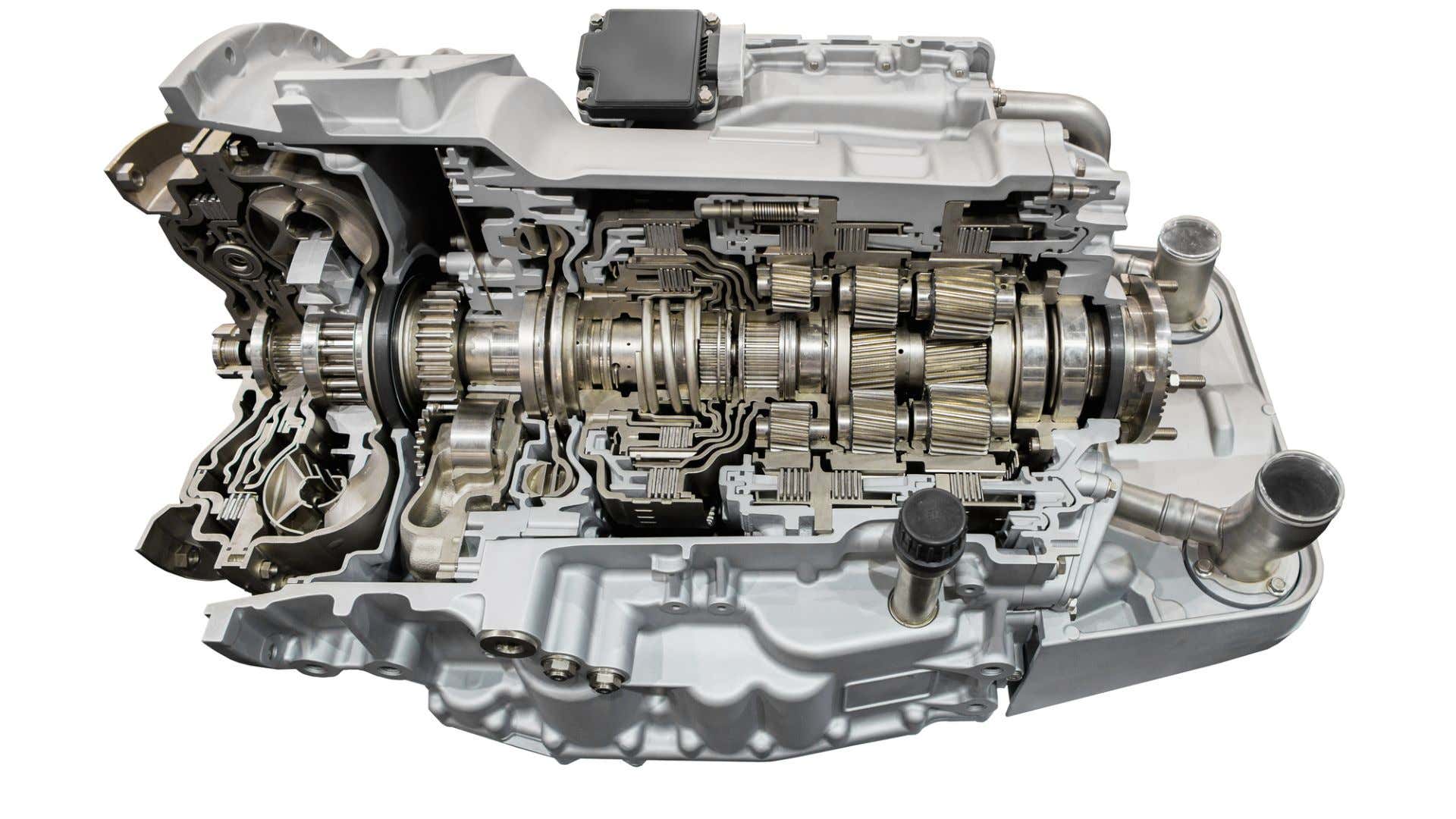 The guts of an automatic transmission. 自动变速器的核心。