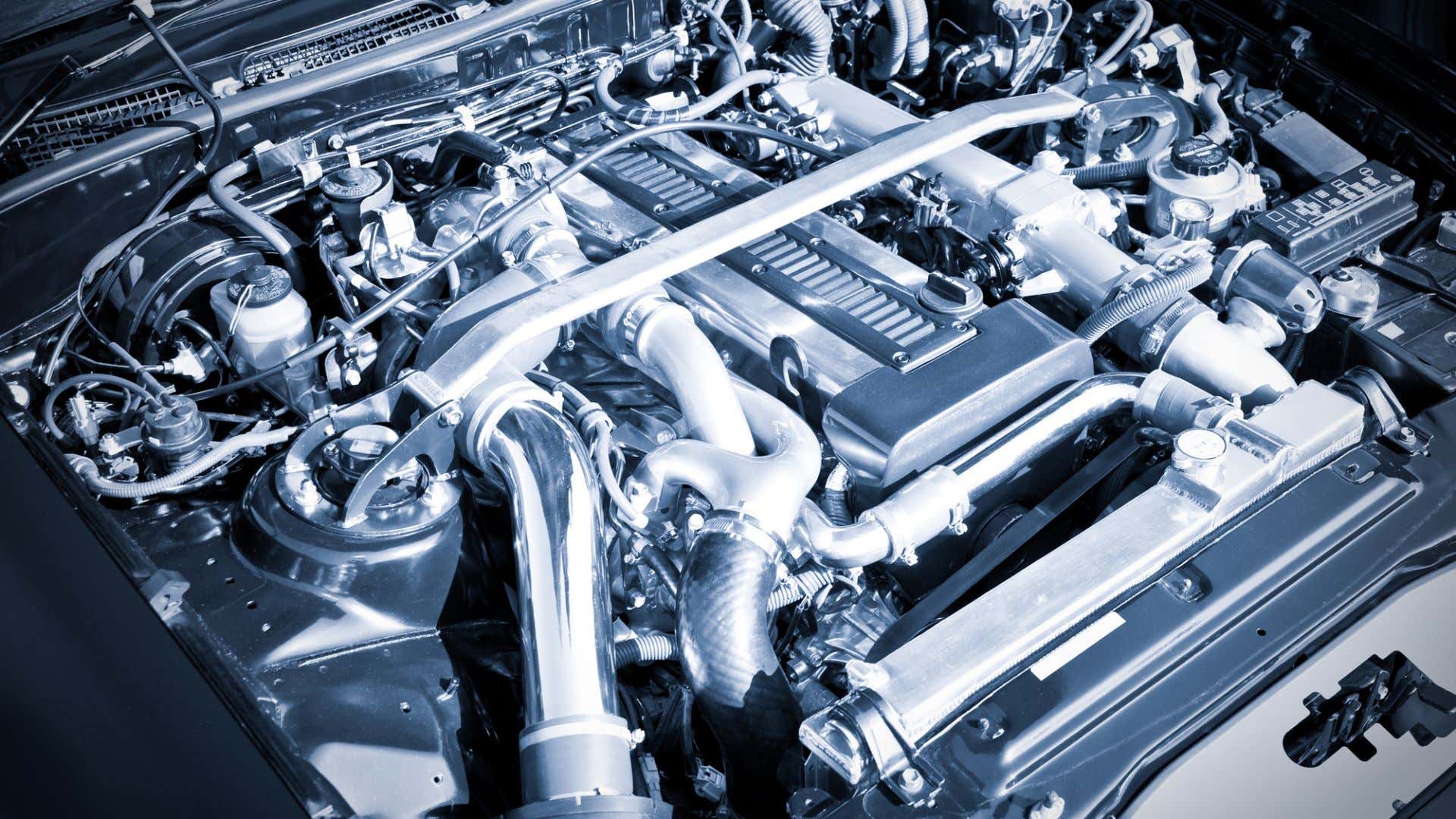A 2JZ-GTE engine. 2 jz-gte引擎。