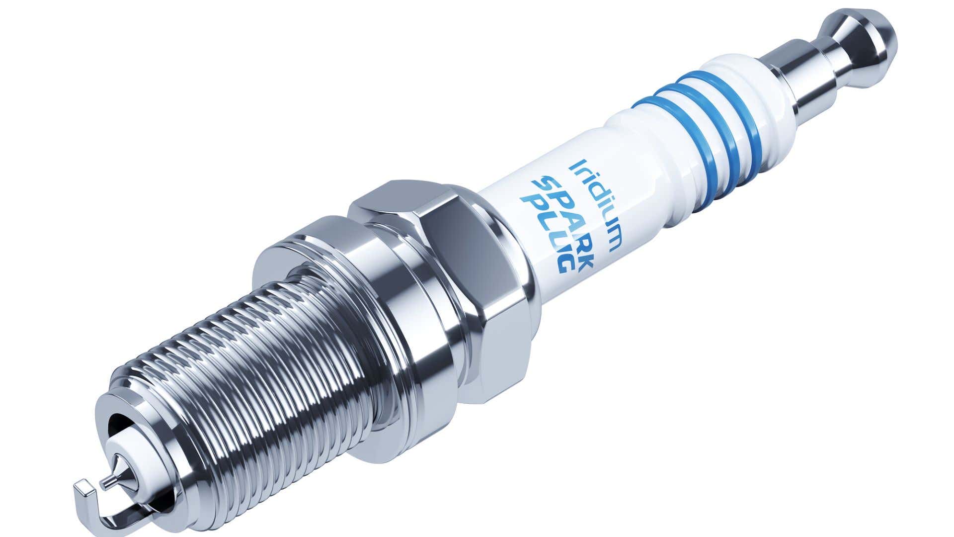 A spark plug. 一个火花塞。