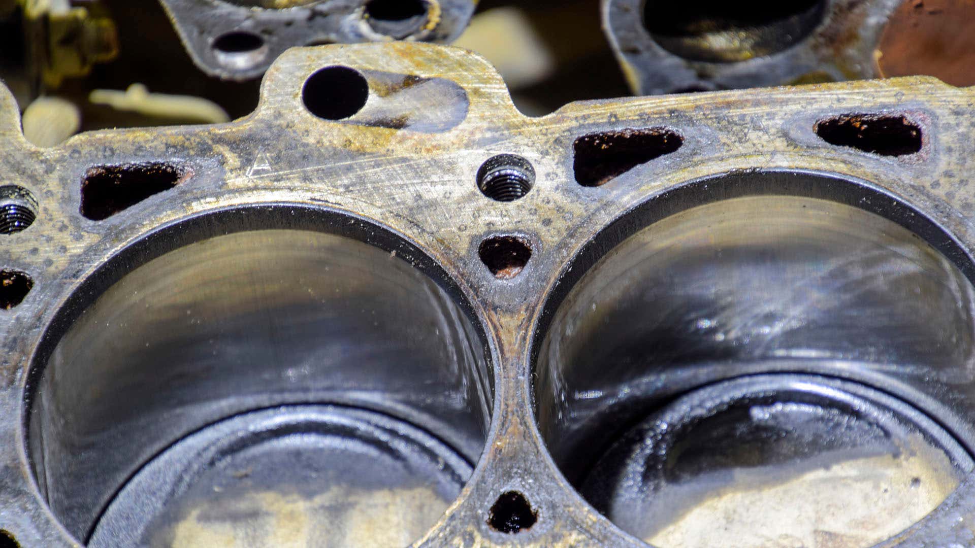 A close-up of a head gasket. 封头垫片的特写镜头。