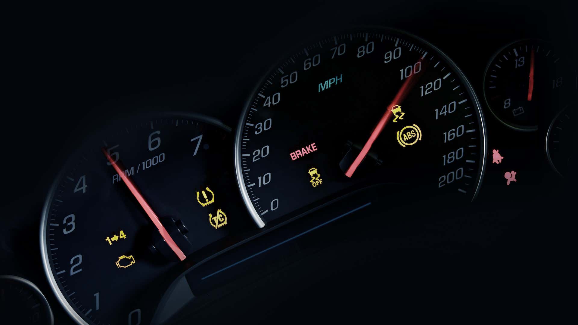 If there's a problem with the ABS on your car, you may see a warning light. 如果你的汽车ABS有问题,你可能会看到一个警示灯。