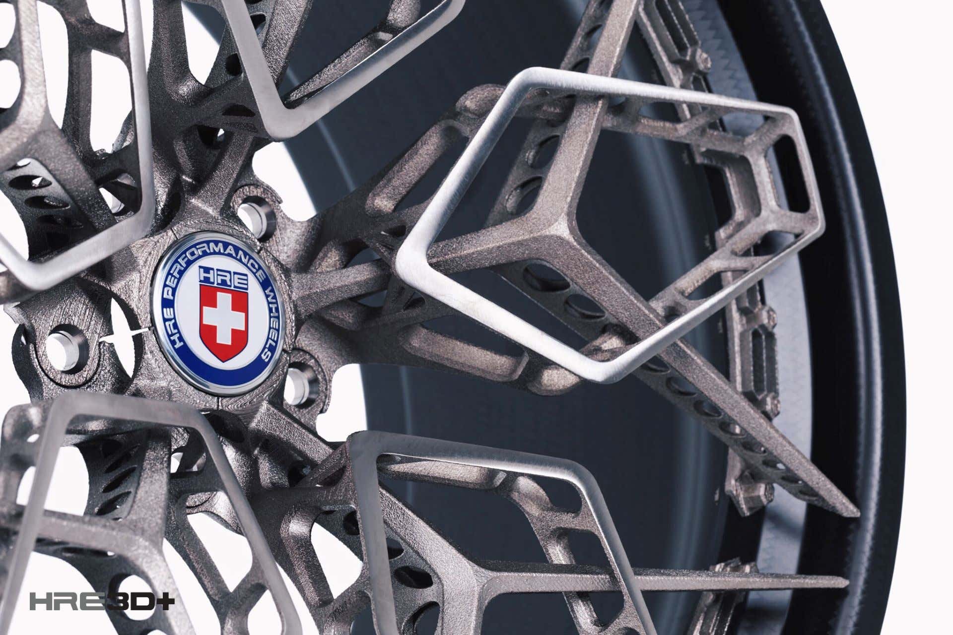 A closer look at HRE's intricate titanium wheel design. 近距离观察HRE复杂的钛轮毂设计。