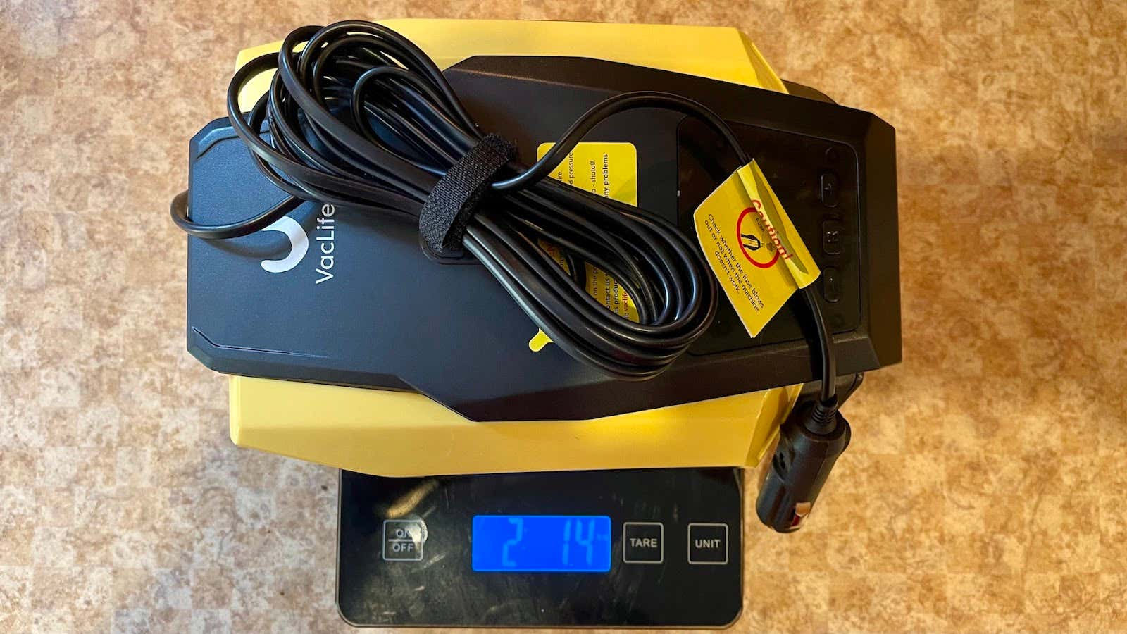 VacLife Air Compressor Tire Inflator size and weight Vaclife空压机轮胎充气机尺寸和重量