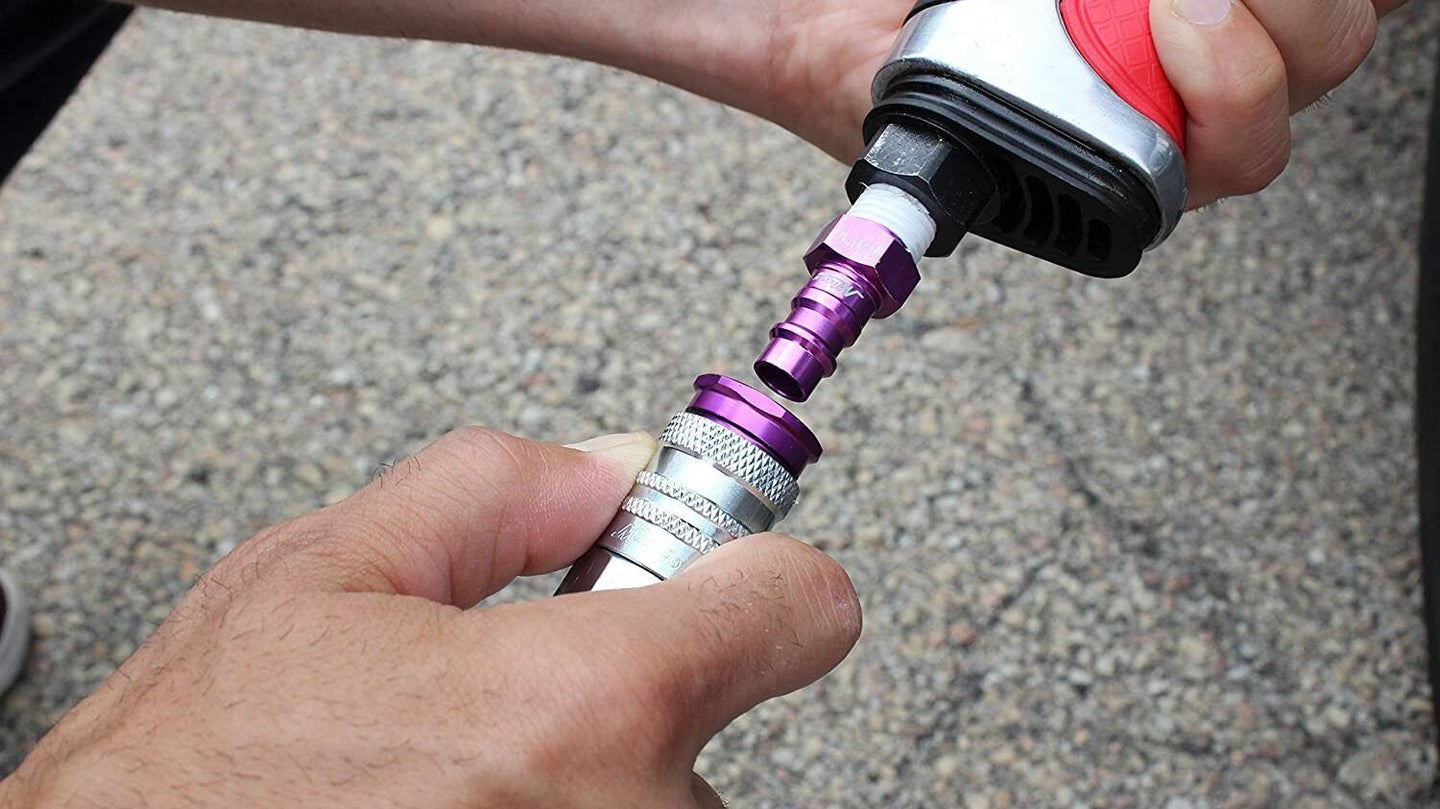 紫色空气软管配件